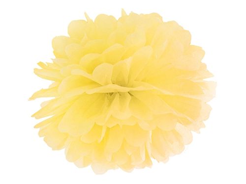 POMPON Z BIBUŁY 35cm ŻÓŁTY na Arena.pl