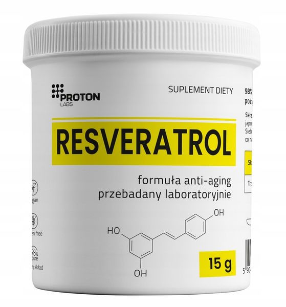 PROTON LABS RESVERATROL 99% czysty proszek | 15g resweratrol zdjęcie 1