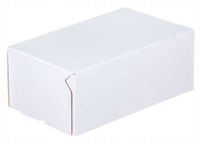 karton fasonowy 250x200x80mm biały-brązowy 3w e 350g/m2 - 20 szt.