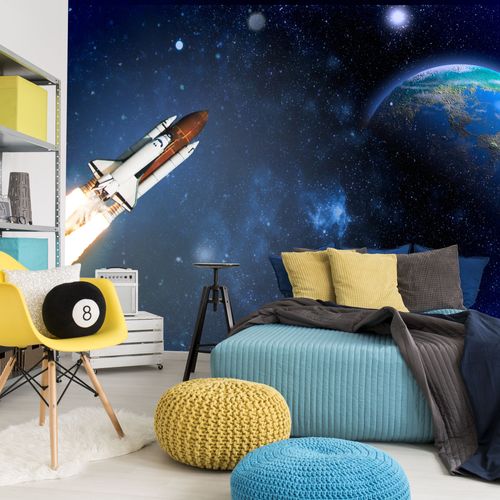 Fototapeta RAKIETA Ziemia Planeta Kosmos Gwiazdy 270cm x 180cm na Arena.pl