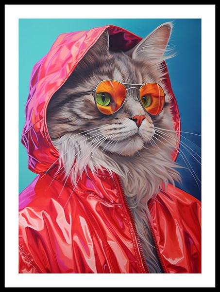 Plakat 39,5x55cm Kot w Stylu zdjęcie 3