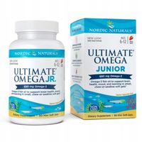 Nordic Naturals ultimate omega junior 680 mg truskawka 90 kapsułek