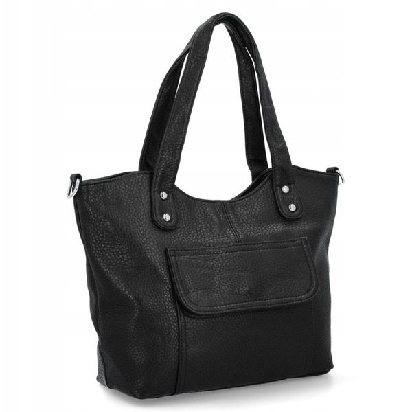 Torebka Shopper Bag Herisson 17B374 Czarna zdjęcie 1