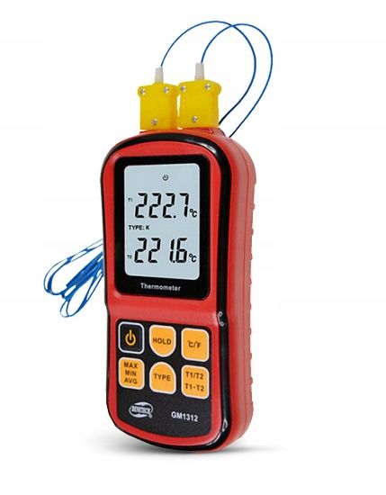 CYFROWY TERMOMETR 2x TERMOPARA TYPU K -50 do 1372 zdjęcie 7