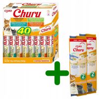 INABA CAT CHURU VARIETIES CHICKEN Mix Przysmaków dla Kota 40x14g + 4x14g