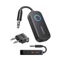 UGREEN Nadajnik Odbiornik Bluetooth BT 5.3 Mini Jack 3.5mm 300mAh + Adapter