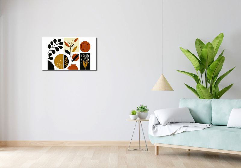 Obraz 70x40cm Kolaż Botaniczny zdjęcie 2