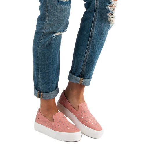 Różowe wsuwane trampki r.37 na Arena.pl