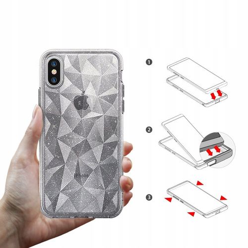 ETUI RINGKE PRISM GLITTER IPHONE X + SZKŁO BENKS na Arena.pl