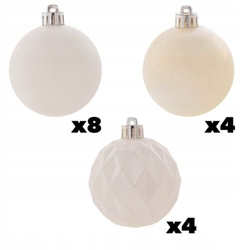 BOMBKI CHOINKOWE NIETŁUKĄCE BOMBKA NA CHOINKĘ OZDOBY ŚWIĄTECZNE ZESTAW 16x na Arena.pl