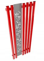 GRZEJNIK DEKORACYJNY -FLOWER 1800/600 CZERWONY