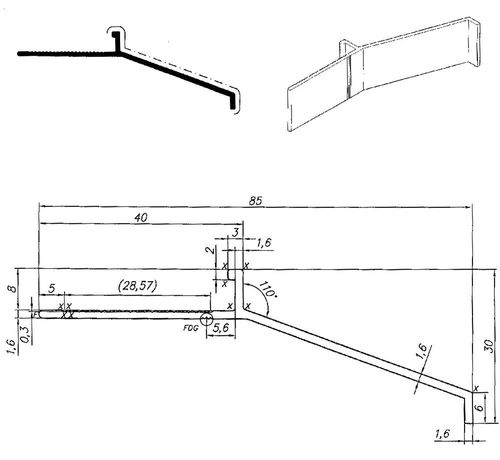 Profil aluminiowy balkonowy okapnikowy 85 mm 2,5 m brąz lakierowany na Arena.pl