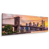 Obraz Canvas Do Biura PANORAMA Nowy York Miasto Most 145cm x 45cm