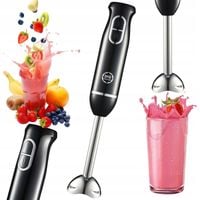 BLENDER RĘCZNY MG HOME 300W CZARNY Z REGULACJĄ PRĘDKOŚCI DO ZUP KOKTAJLI