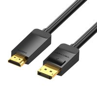 Kabel DisplayPort do HDMI Vention 4K@30Hz 2m Czarny