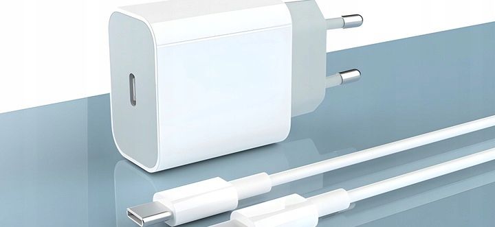 SZYBKA ŁADOWARKA DO IPHONE KOSTKA 20W + KABEL 1M / USB-C - IPHONE LIGHTING zdjęcie 8