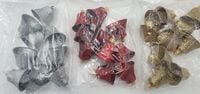 bombki dzwonki brokat 10szt