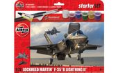 2 x Model do sklejania Lockheed Martin F-35 Zestaw Starter Farby Pędzel Air