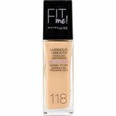 MAYBELLINE FIT ME LUMINOUS + SMOOTH PODKŁAD 118