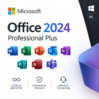 KLUCZ OFFICE 2024 PROFESSIONAL PLUS PL PC | LICENCJA WIECZYSTA | MICROSOFT