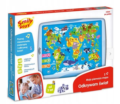 Smily Play Tablet Moja pierwsza mapa ODKRYWAM ŚWIAT Zabawka edukacyjna na Arena.pl
