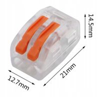 SZYBKOZŁĄCZKA ELEKTRYCZNA 2x ZŁĄCZKA Konektor