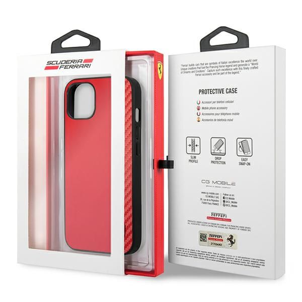 Etui Ferrari do iPhone 13 mini, Czerwony zdjęcie 8