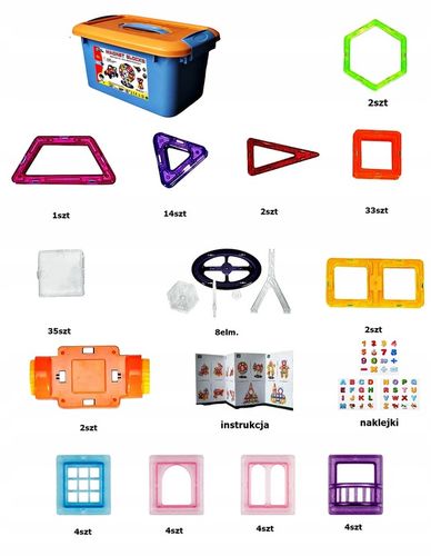 Zestaw Klocków Magnetycznych – Rozwój Kreatywności I Zabawa W Jednym! na Arena.pl