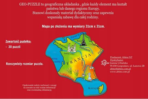geo- puzzle europa 2212 na Arena.pl