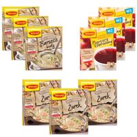 Winiary Mix Zup żurek, barszcz biały, barszcz czerwony - 9 sztuk