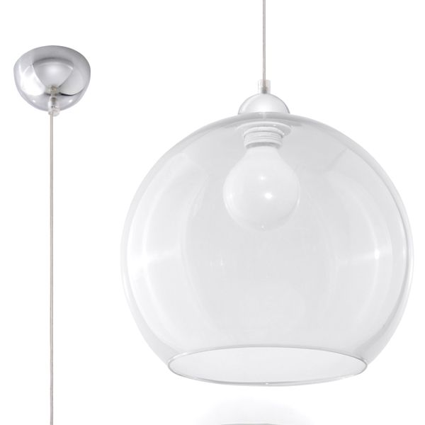 Lampa wisząca BALL transparentny zdjęcie 1