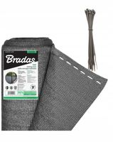 SIATKA CIENIUJĄCA 90% OSŁONA OGRODZENIE PŁOT BALKON 1,2x25m SZARY/ANTRACYT