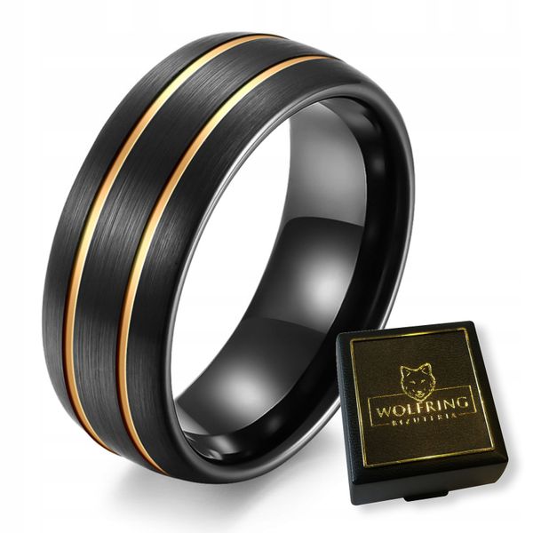 PIERŚCIEŃ OBRĄCZKA z Wolframu WOLFRING EU19 US09 zdjęcie 1