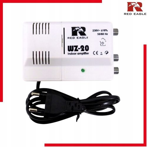 WZMACNIACZ SYGNAŁU TV DVB-T VHF UHF RED EAGLE WZ-20 DO ANTENY na Arena.pl