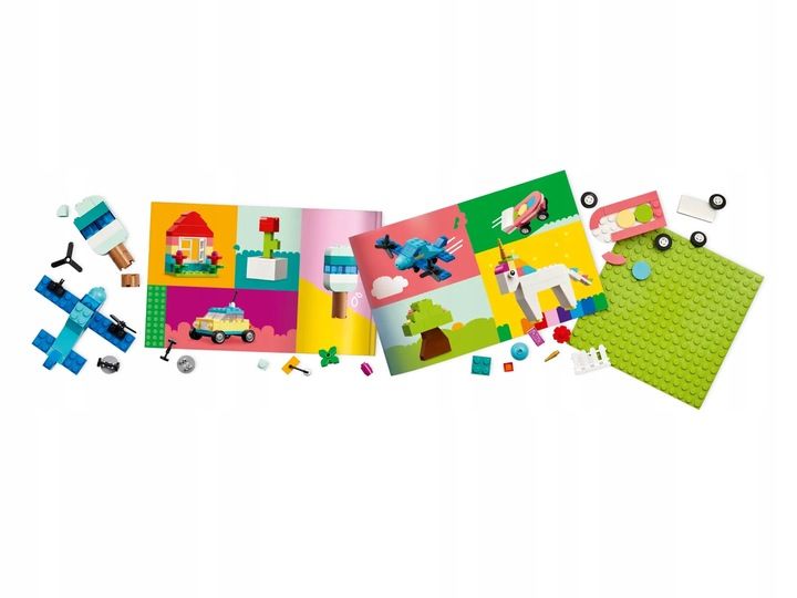 DUŻY ZESTAW PUDEŁKO klocków LEGO CLASSIC DLA DZIECI KREATYWNYCH 850el zdjęcie 12