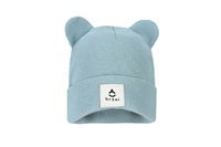 BROEL WANESSA czapka prążkowana z uszkami miętowa 50-52