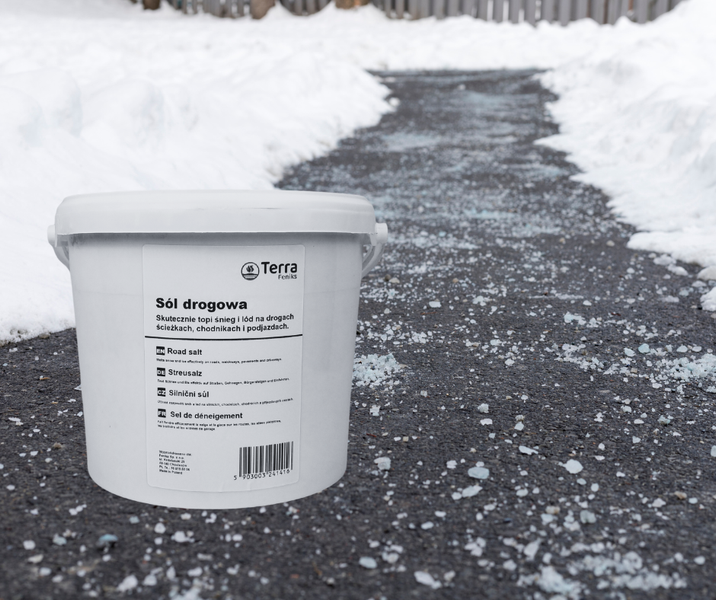 Sól drogowa 7,5kg z antyzbrylaczem TERRA do roztapiania lodu, śniegu zdjęcie 2