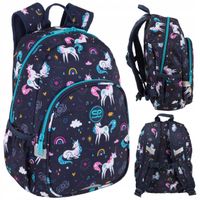 COOLPACK TOBY MAŁY PLECAK SZKOLNY ODBLASKI GWIZDEK SZELKI MRS UNICORN