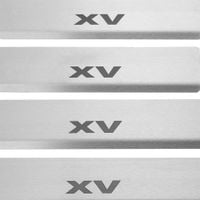 Listwa progowa SUBARU XV MK2 Stal nierdzewna 304 mat z czarnymi literami