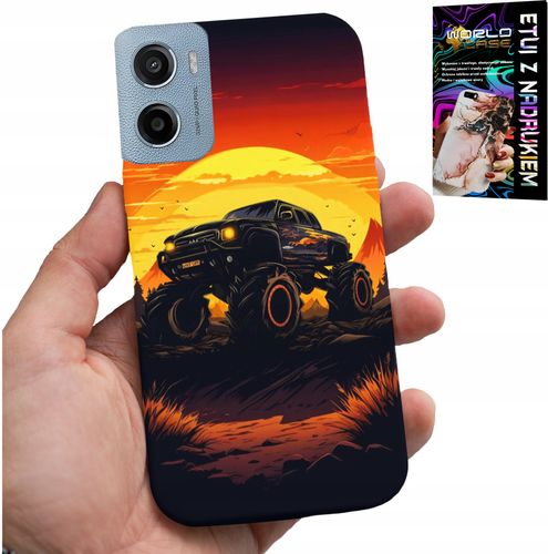 ETUI DO MOTOROLA E15 / G05 - MONSTERTRUCK, CIĘŻARÓWKA, WZORY + FOLIA na Arena.pl