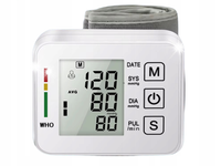 CIŚNIENIOMIERZ ELEKTRONICZNY NADGARSTKOWY LCD ETUI DŹWIĘK NA NADGARSTEK