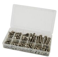 Zestaw śrub i nakrętek 300szt nierdzewne dla majsterkowicza swe
