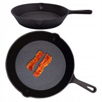 PATELNIA ŻELIWNA 20cm INDUKCJA OGNISKO GRILL GAZ INDUKCJA TALERZ ŻELIWNY