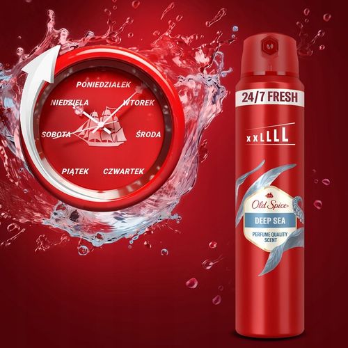 Old Spice Deep Sea, świeżość 24/7, Dezodorant w sprayu dla mężczyzn 250ml na Arena.pl