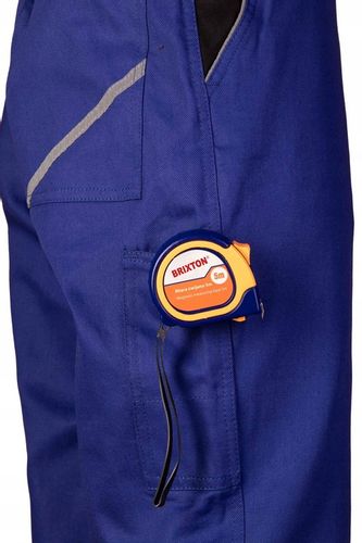 Spodnie robocze ochronne Bawełna 100% do pracy z odblaskami niebieskie r 54 na Arena.pl