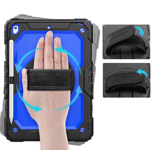 Etui do iPad 9/8/7 10.2” z Podstawką i Paskiem na Ramię Niebieskie na Arena.pl