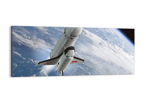 Obraz Na Płótnie - Sputnik Orbita - 120X50 Cm - Ab120X50-0496 na Arena.pl