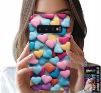 ETUI DO SAMSUNG GALAXY S10 PLUS - KOLOROWE SERCA MOŻLIWOŚĆ PERSONALIZACJI