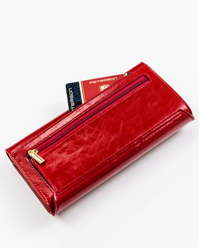skórzany portfel na karty z ochroną rfid stop - peterson na Arena.pl