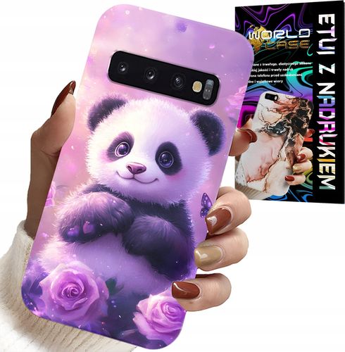 ETUI DO SAMSUNG GALAXY S10 - SŁODKA PANDA WZORY DLA DZIECI + FOLIA na Arena.pl